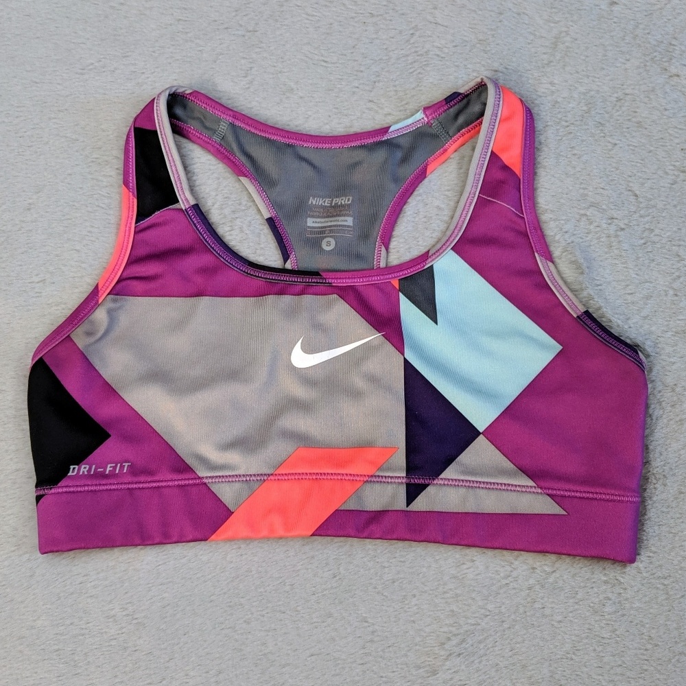 Nike Dri-Fit Pro Abstract Geometric Sports Bra